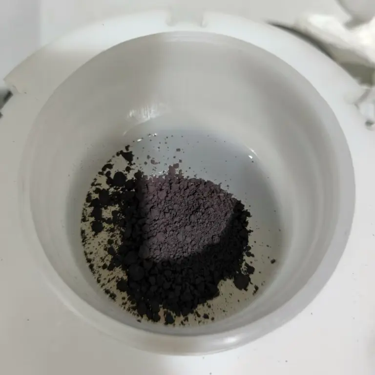 mixing and defoaming carbon powder + glue