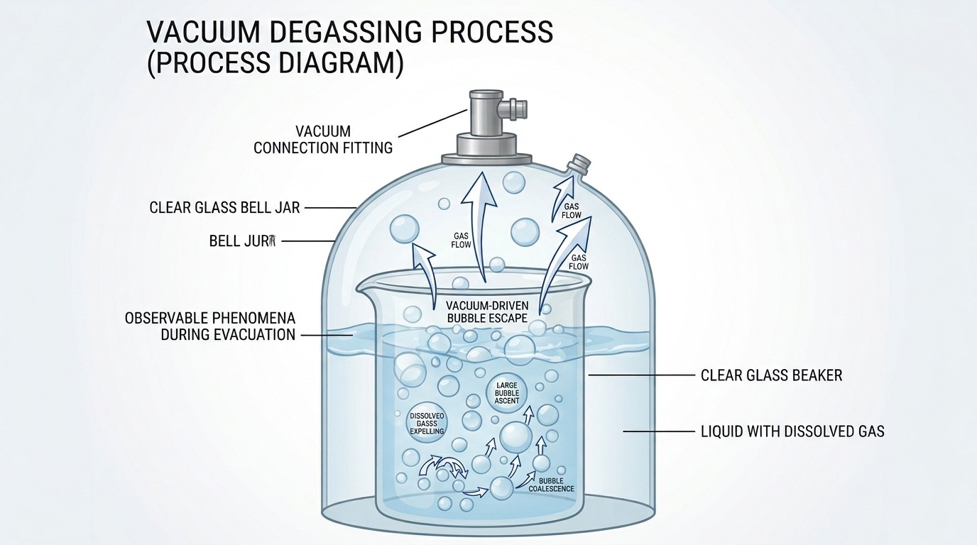Integrated Vacuum Degassing Micro-Bubble Removal