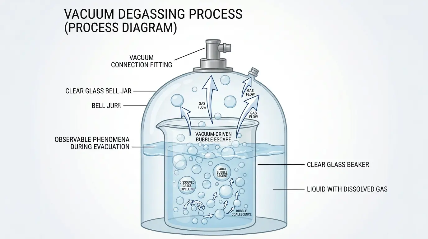 Integrated Vacuum Degassing Micro-Bubble Removal